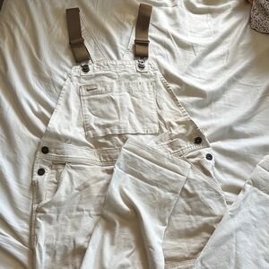Cooperative Cream Canvas Bib Overalls